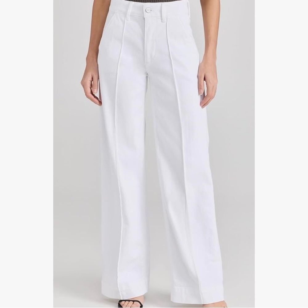 PAIGE SASHA Off-White Stretch jeans trouser size 27 nwt - Picture 1 of 4
